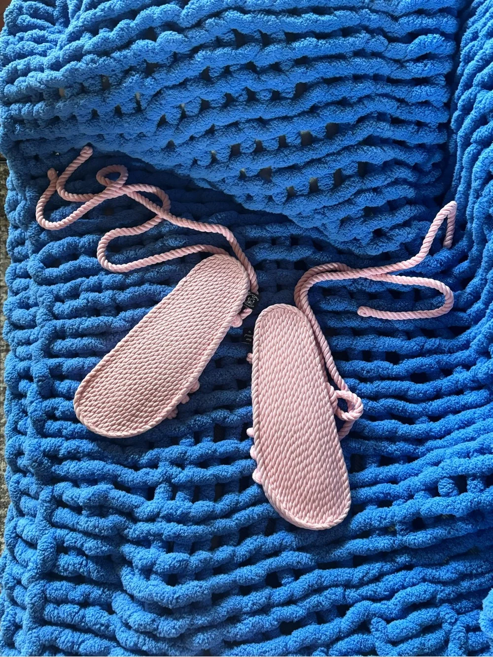Nomadic State of Mind Pink Rope Sandals. NEW AND RARE COLOR Sz 8.5